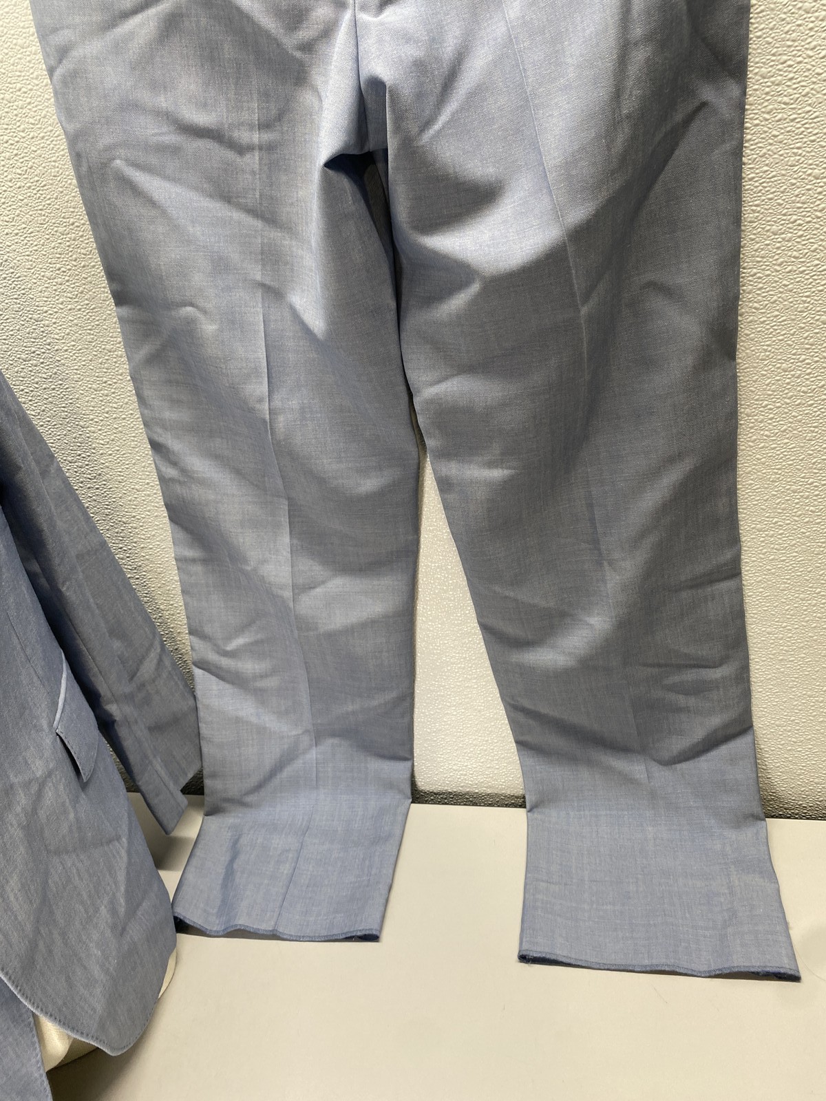 Prada Mens Single-Breasted Wool Suit 2 Piece Size 40 Medium Blue thumbnail 19