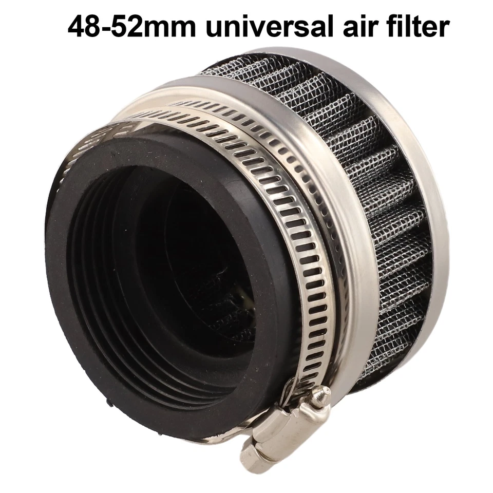 1x Abrazadera Filtro de Aire Motocicleta Apto para 48mm-52mm Motocicleta Scooter Kart ATV Pod Foto 3 de 4