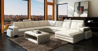 Xxl Ledersofa Mit Usb Ledercouch Wohnlandschaft Ecksofa Neu Garnitur Sofa Franco