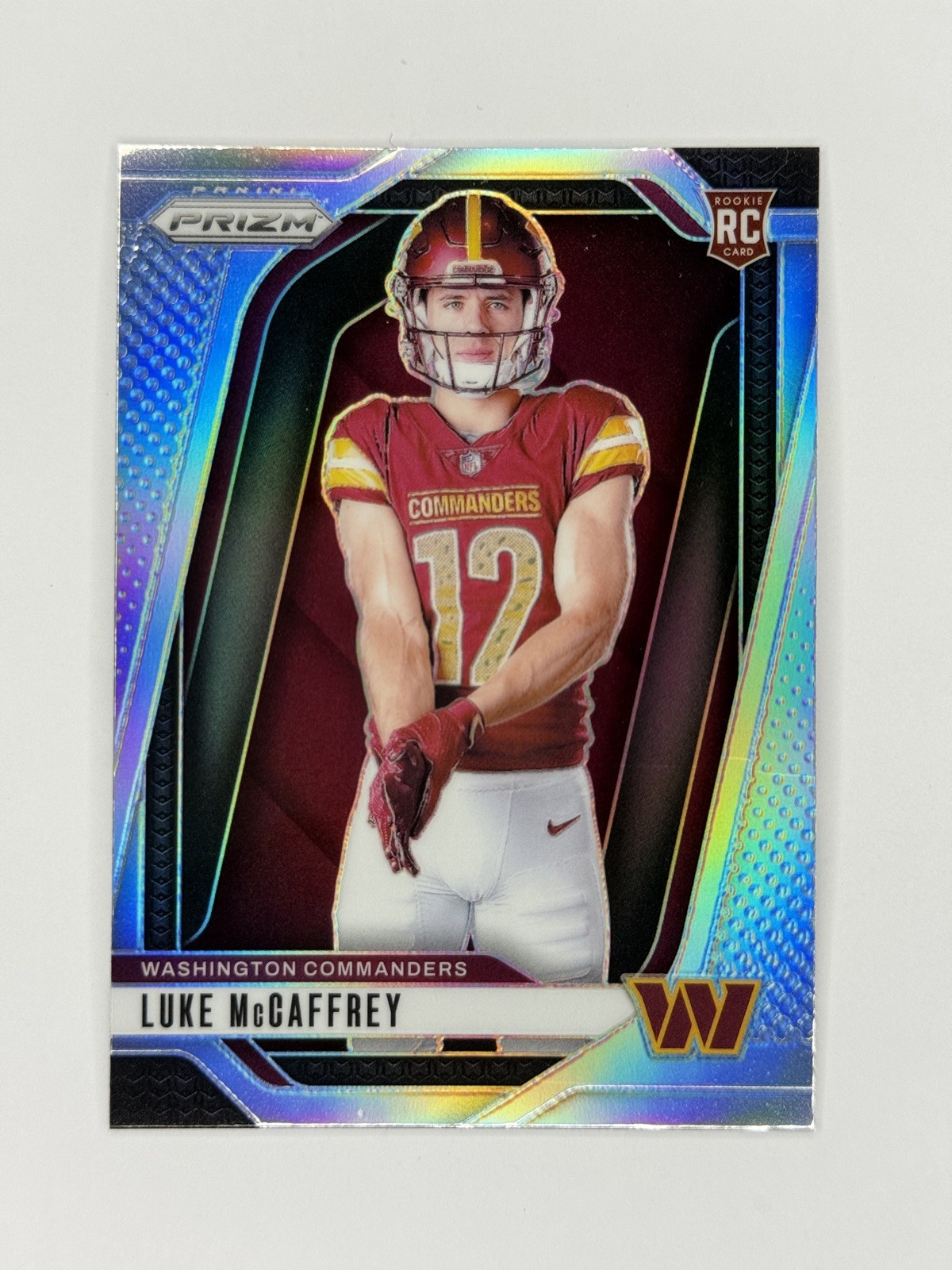 2024 Prizm Luke McCaffrey Rookie Variation Silver Prizm No. 26