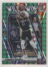 2020-21 Panini Mosaic Will to Win Green Mosaic Prizm D'Angelo Russell #11 00gy