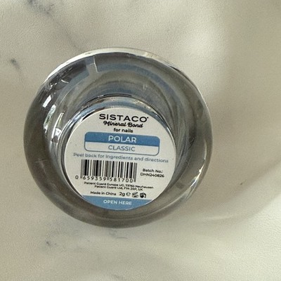 New Sealed Sistaco Mineral Nail Powder Polar Blue Classic Range