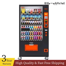 Snack & Drink Vending Machine with Bill Acceptor and Credit Card Reader 60 Slots