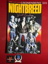 David Cronenberg autographed signed Nightbreed 11x17 photo Beckett COA horror