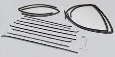 Window Sweeps Felt Kit for Chevrolet Deluxe 1955-57 2DR Station Wagon OEM 14Pc