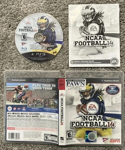 NCAA Football 14 For (Sony Playstation 3, 2013) PS3 Complete Clean Next Day Ship
