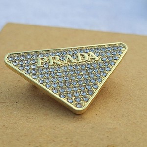 Prad Small Gold Pin Brooch for Hat Scarf Tie Tack Collar Lapel Pin