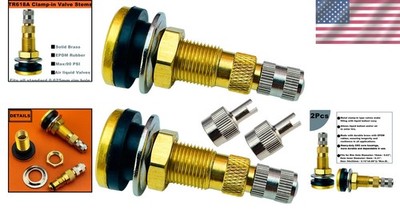 TR618A Tubeless Tire Valve Stems - Pack of 2 for Tractors