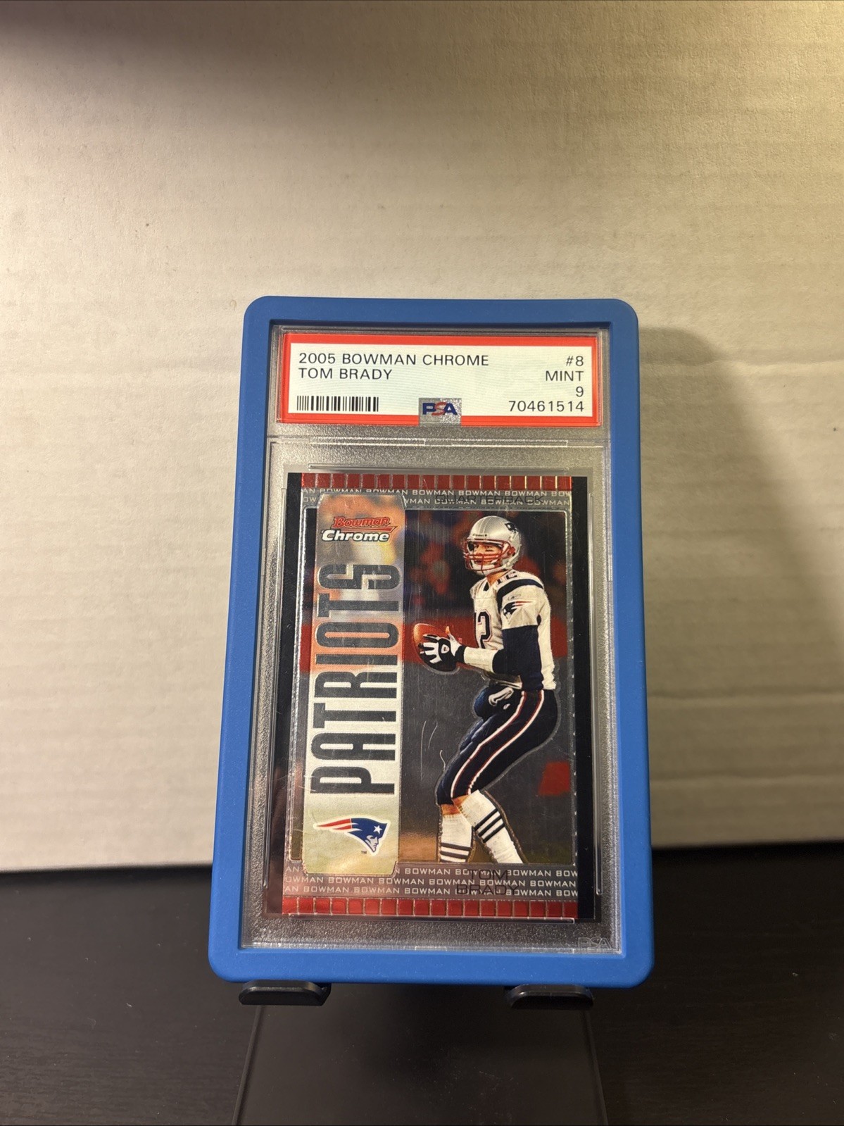 2005 Bowman Chrome Tom Brady #8 PSA9