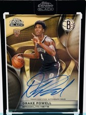 Marketplace image: 2025-26 Topps Chrome Black SUPERFRACTOR Drake Powell ROOKIE AUTO Brooklyn 1/1