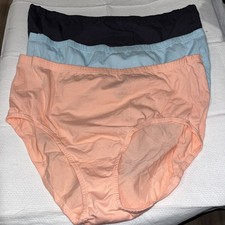 Fruit of the Loom 3 Piece Fit for Me Brief Cotton Sz 13 Orange Blue Gray