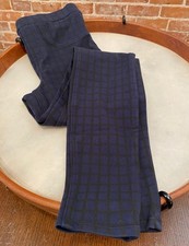 Spanx Leggings Jeans XS Tall Blue Lapis Night Check Jean-ish Ankle Length New