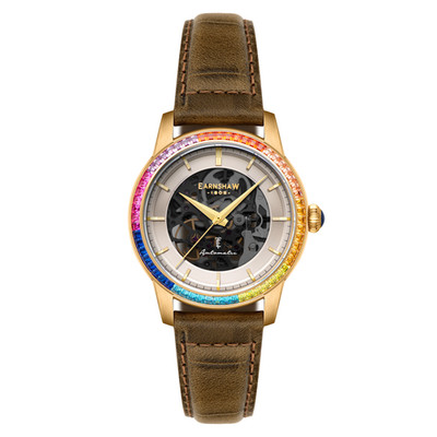 Celestial Glory Skeleton Automatic Walnut Brown