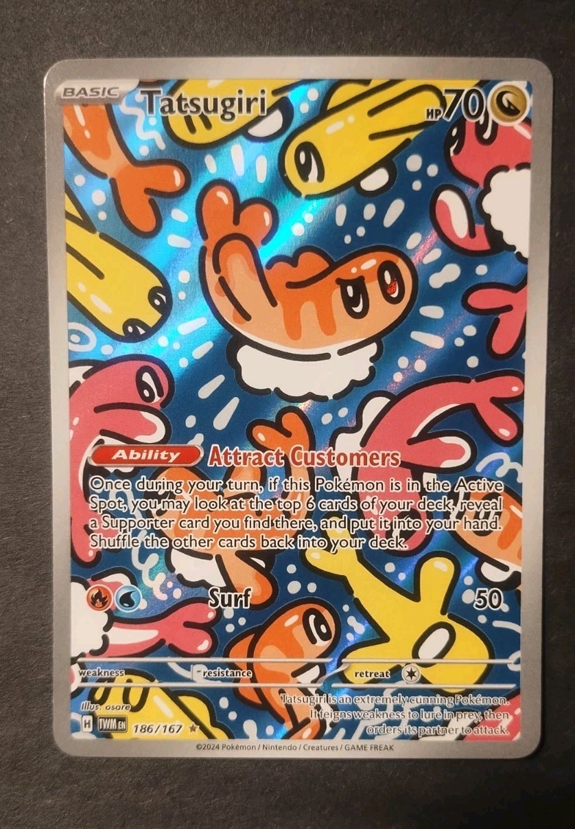 Pokémon TCG Tatsugiri Twilight Masquerade Illustration Rare Card 186/167 NM