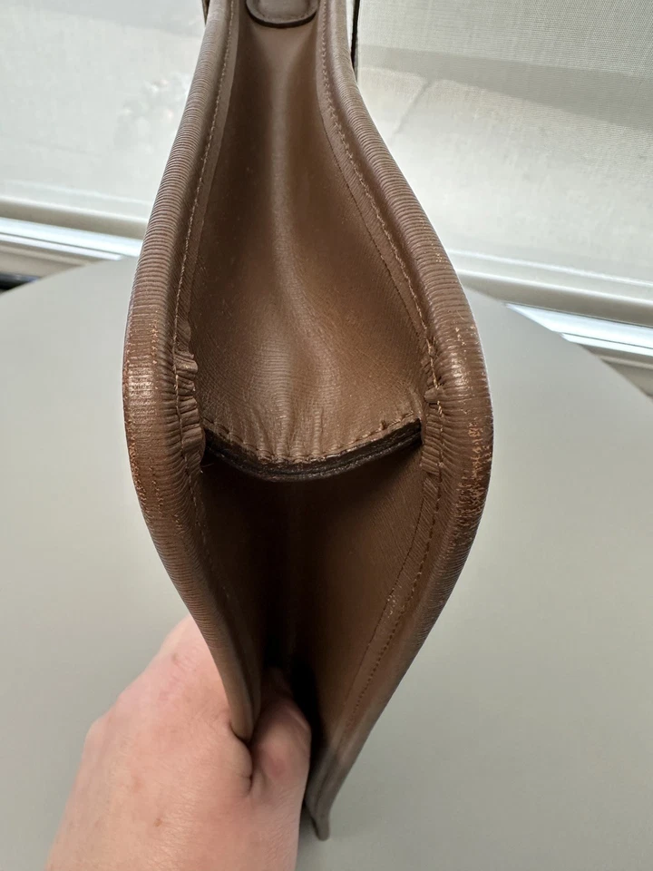 Auténtico bolso de negocios Burberry Nova Check de nailon de cuero marrón bidireccional NS020837 Foto 4 de 4