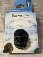 Baskerville Small Black Ultra Basket Dog Muzzle Black Size 1