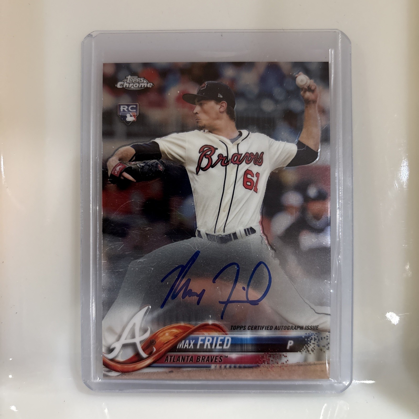 MAX FRIED 2018 Topps Chrome RC Auto Rookie Autograph Braves, Yankees #RA-MF