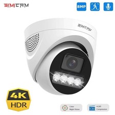 4K 8MP 5MP 4MP POE Überwachungskamera IP Onvif H.265 48V Audio Dome HD Color Ni