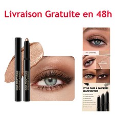 Crayon Fard à Paupières Waterproof Longue Tenue Haute Pigmentation 01 Caramel