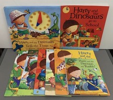 Harry And His Dinosaurs Books Bundle x8 Inc. Time Learning Aid, Ian Whybrow