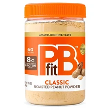 PBfit 15 Ounce Classic Peanut Butter Powder, Powdered Peanut Butter Spread Fr...