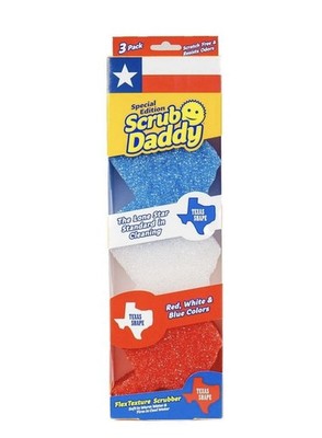 Scrub Daddy Special Edition FlexTexture Scrubber 3-Pack Texas Shape