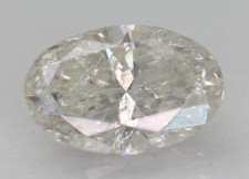 Diamante sfuso certificato 1,52 carati G SI1 ovale TERRA NATURALE ESTRATTO 9,24x6,04 mm