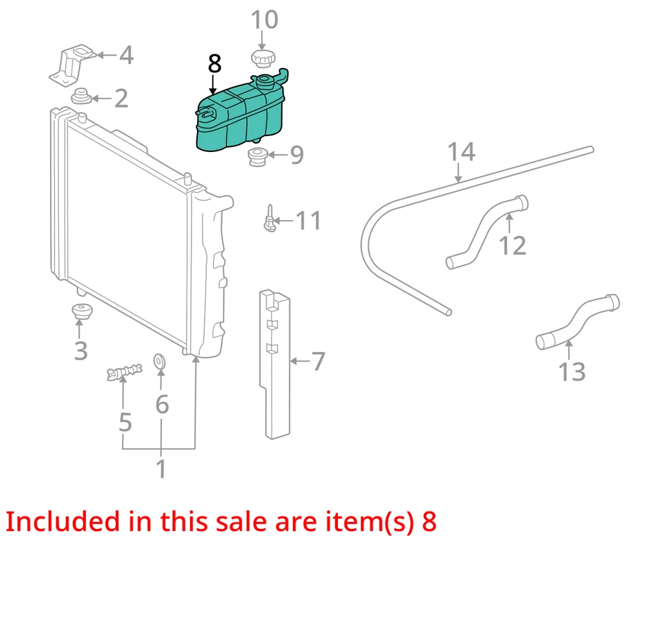Mercedes-Benz Clase S 2005 botella de desbordamiento de refrigerante OEM 75 k millas - LKQ427745485 Foto 4 de 4