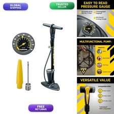 Topeak JoeBlow Max Hp Floor Pump 160 Psi/11 Bar TwinHead Presta Schrader