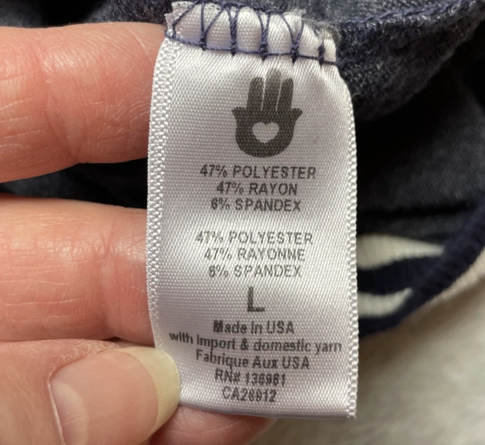 Suéter Spiritual Gangster Mujer L Azul Brezo Buenas Vibraciones Sociedad Cuello en V Foto 4 de 4