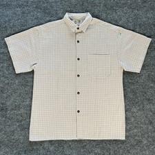 Vtg 90s CalTop Flannel Shirt Men Small 70s Plaid Short Sleeve Lowrider USA Made