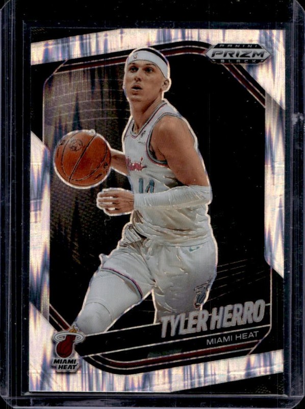 2024-25 Panini Prizm Black Tyler Herro Skewed Prizm #/249 Heat