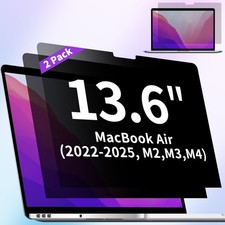 2-Pack Privacy Screen Protector for MacBook Air 13.6 Inch 2022-2025, M2, M3,...