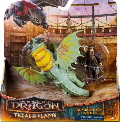 How To Train Your Dragon RUMBLEHORN & Stoick Viking Duo Action