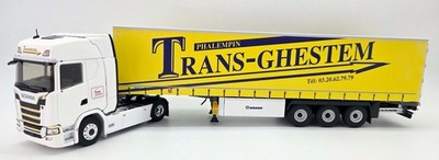 ELIGOR - SCANIA S500 4x2 with TRANS-GHESTEM 3 Axle Trailer with Curtain fro...