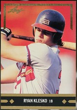 1991 Leaf - Gold Leaf Rookies Baseball Ryan Klesko #BC21 NM