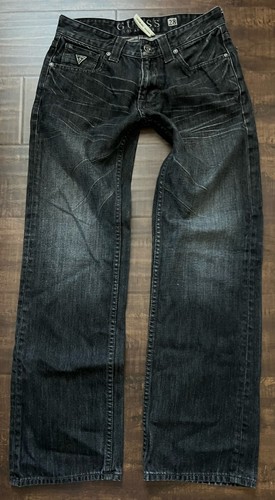 GUESS Men’s Jeans DESMOND Relaxed Fit Straight Zip Fly Denim Classic Rise sz 28 - Afbeelding 2 van 5
