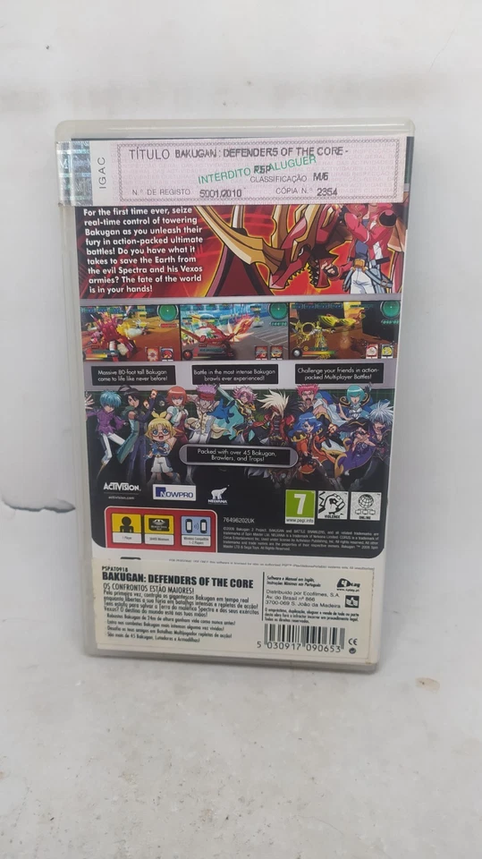 Bakugan: Defenders of the Core  (Sony PSP, ) Region Free ,ENGLISH Language-CIB - Image 2 of 3