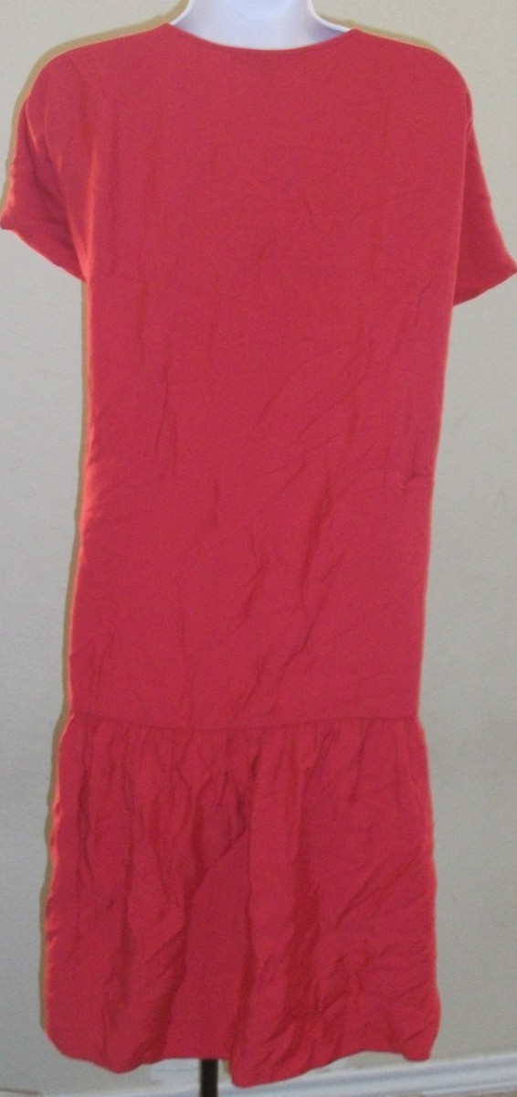 NWT genuine BCBG MAXAZRIA red berry short sleeve ruffle