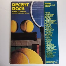 Recent Rock Dance Band Hits Complete Sheet Music Editions Book Creative Concepts