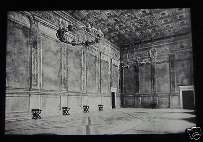 Glas Zauber Laterne Dia ROM PALAZZO VENEZIA SALA REGIA UM 1910 ITALIEN