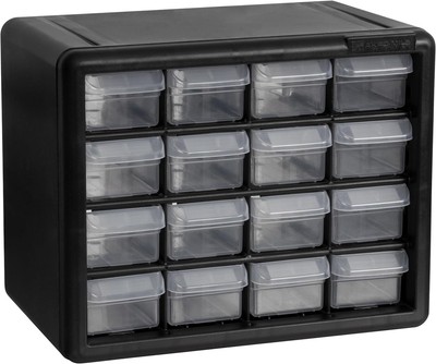 10116 Kunststoff-Schubladenschrank mit 16 Schubladen für Garage Lego-Aufbewah...