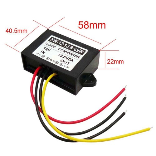 DC 12V To DC 13.8V 5A 69W Step Up Power Supply Converter Regulator Module OK - Picture 2 of 7