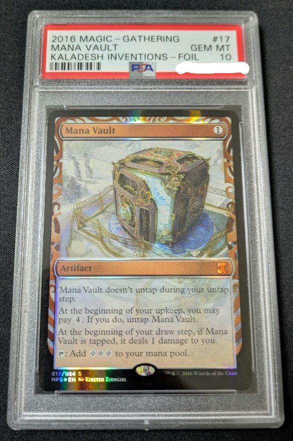 MTG Magic Mana Vault Part Mitsuzawa Psa 10 English GEM MINT