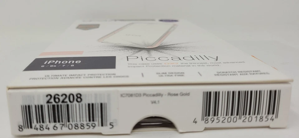 Gear4 Piccadilly Case for iPhone SE 2nd/3rd Gen, iPhone 7,8 6/6s - Rose Gold - Image 3 of 4