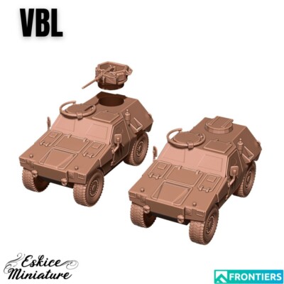 General Jim's French VBL Armored Vehicle Building Kit - 451 Piece Military Model With Opening Doors