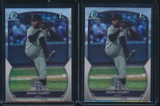 Lot of (2) ISAIAH COUPET 1st 2023 Bowman Chrome Draft REFRACTOR Rookie RC