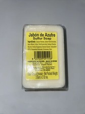 Original Jabon Azufre Sulfur Oil Soap Bars Made in Spain 3 Bars-2 0z. Ea.