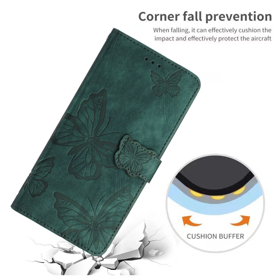 Flip Butterfly Wallet Phone Case For Huawei P40 P30 P50 Y5 Y7 P20 Y5P Nova 9 5T - Image 3 of 4