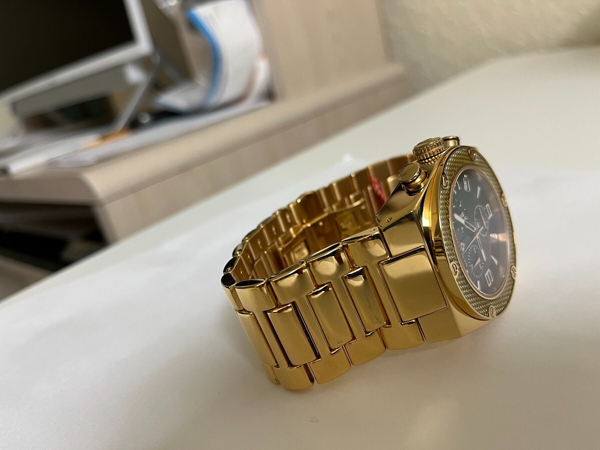 Swiss Legend Men's 40025-YG Throttle Chronograph Yellow gold tone
